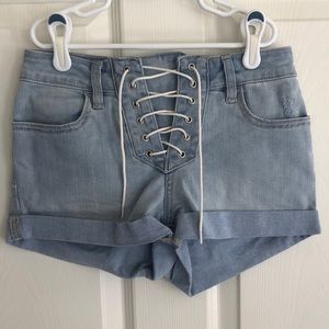 PacSun High-Rise Super Stretch Shortie Jean Shorts